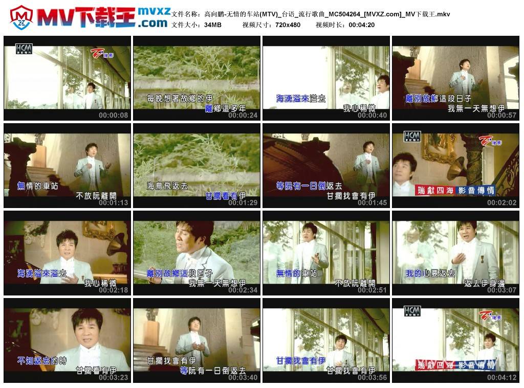 高向鹏-无情的车站(MTV)_台语_流行歌曲_MC504264